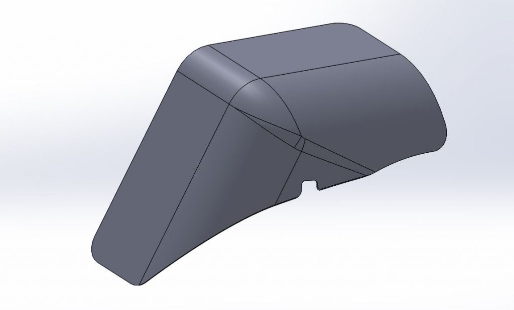 Carbon Fiber Fender CAD Model