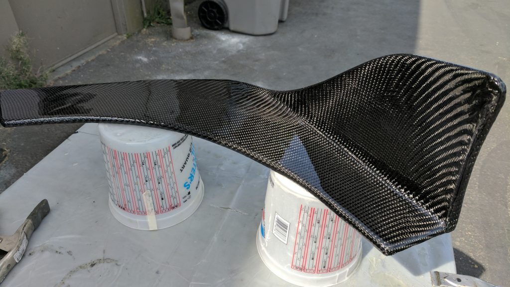 Resined carbon fiber custom wrapped canards