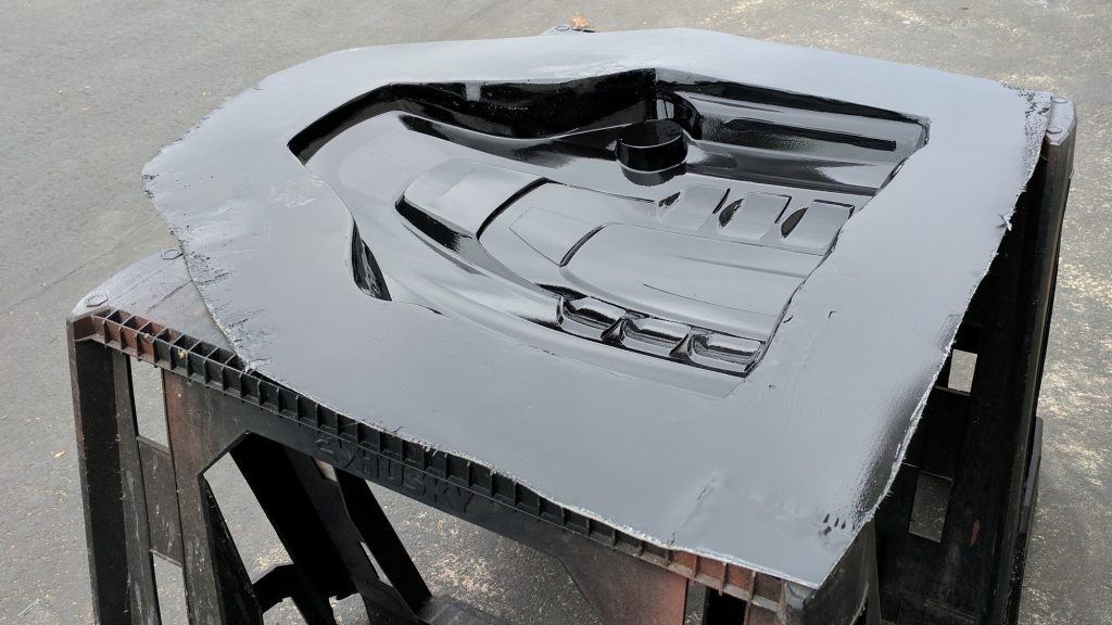 Fiberglass Splash Mold for a Maserati Engine Cover