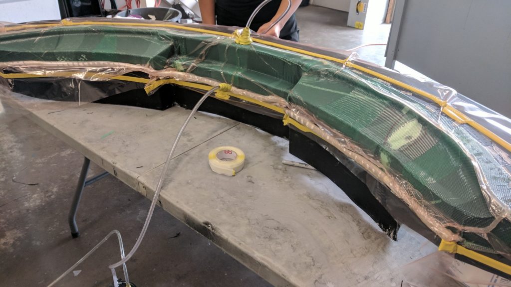 Carbon Fiber Lotus Exige Front Lip Layup